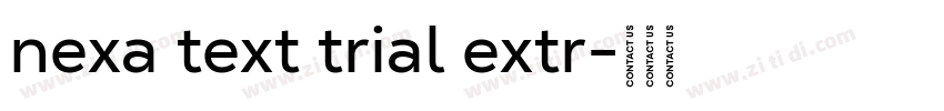 nexa text trial extr字体转换